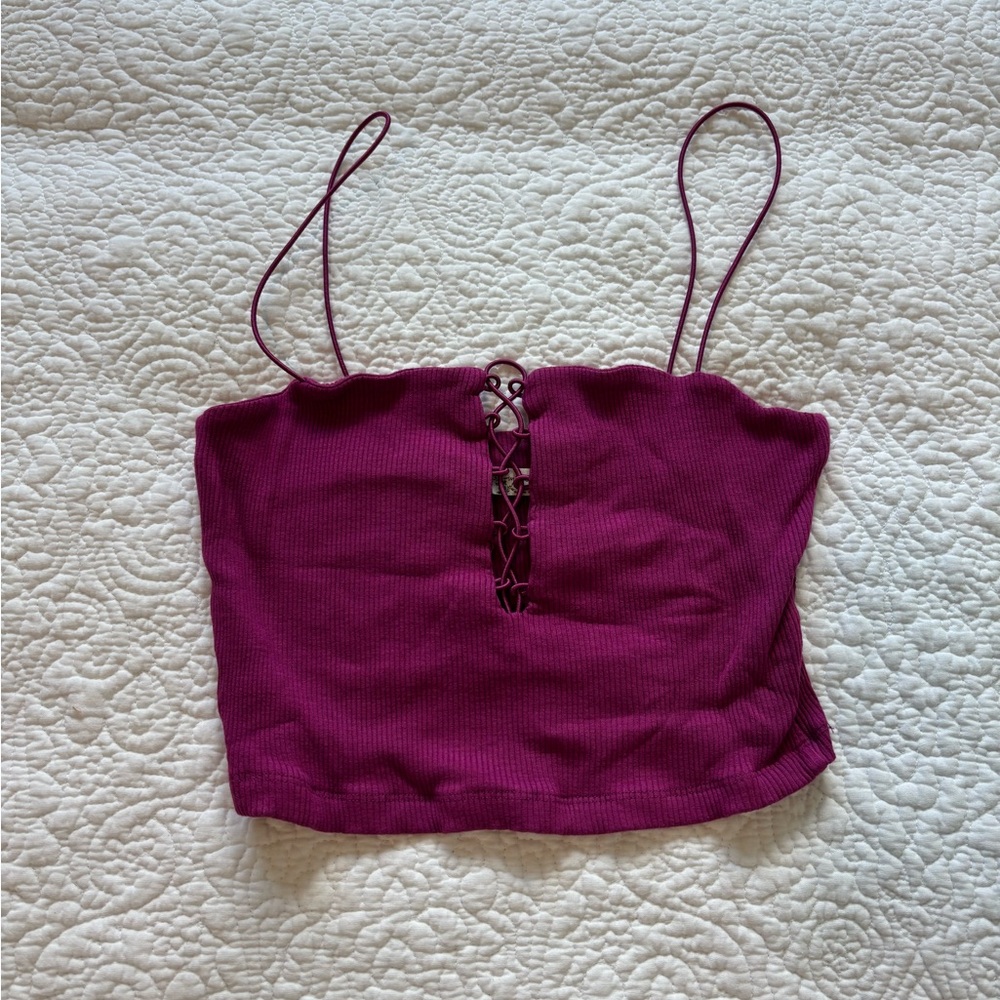 Free People Magenta Camisole Top